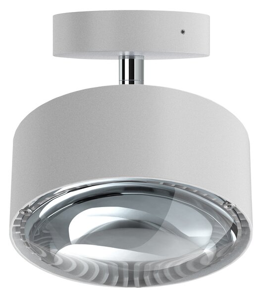 Top Light Puk Maxx Turn LED spot cu lentilă transparentă 1fl alb mat, reglabil, Alb, Camera de zi / sufragerie, Metal, Design
