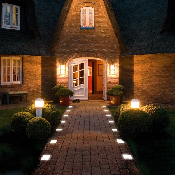 Top Light Pavaj de piatră Stone beton cu LED 8 cm, Transparent, Plastic, Design