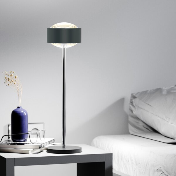 Top Light Puk Maxx Eye Table LED 37cm cu lentilă mată, antracit, reglabil, Negru, Camera de zi / sufragerie, Metal, Design