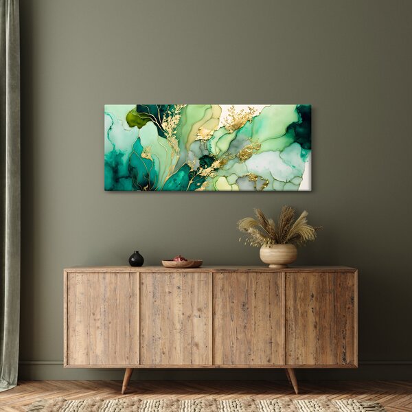 Tablou - Abstractizare verde (120x50 cm)