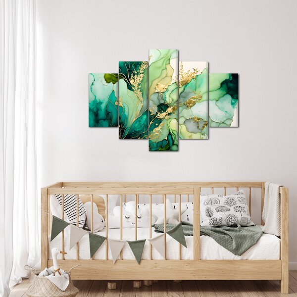 Tablou - Abstractizare verde (150x105 cm)