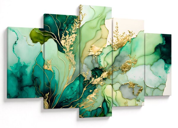 Tablou - Abstractizare verde (150x105 cm)