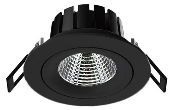 The Light Group SLC DL04 LED încastrat negru 2.700 K, reglabil, Negru, Camera de zi / sufragerie, Metal, Modern, Corpuri de iluminat încastrate rotunde