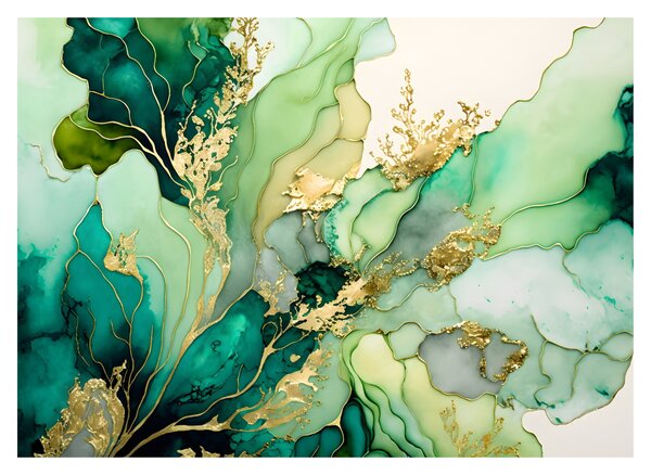 Tablou - Abstractizare verde (70x50 cm)