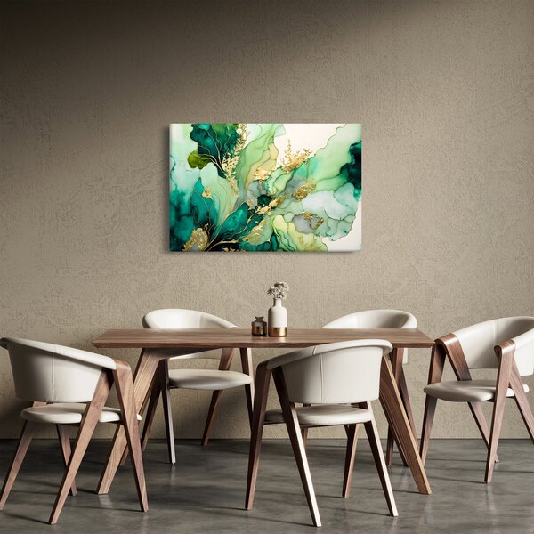 Tablou - Abstractizare verde (90x60 cm)