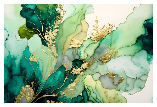 Tablou - Abstractizare verde (90x60 cm)