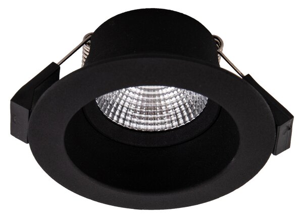 The Light Group SLC One Soft LED cu LED-uri de încastrare spot dim-to-warm negru, reglabil, Negru, Camera de zi / sufragerie, Metal, Modern, Corpuri de iluminat încastrate rotunde