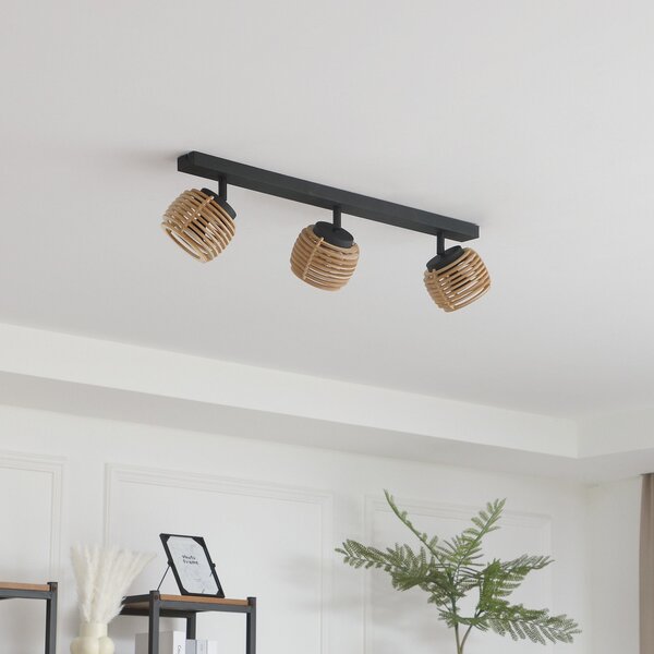 Plafoniere Lindby, Ediz, reglabil, Negru, Sala de mese, Metal, Modern