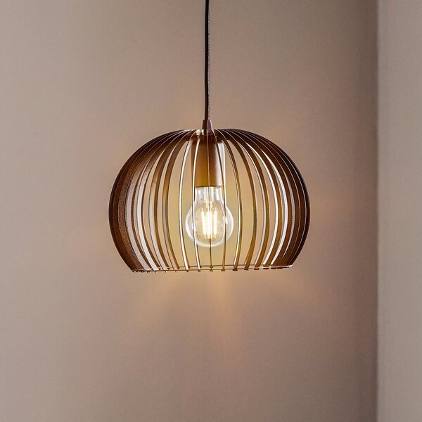 TEMAR LIGHTING Lampă suspendată Larus din oțel negru, 1 bec, reglabil, Negru, Camera de zi / sufragerie, Metal, Modern