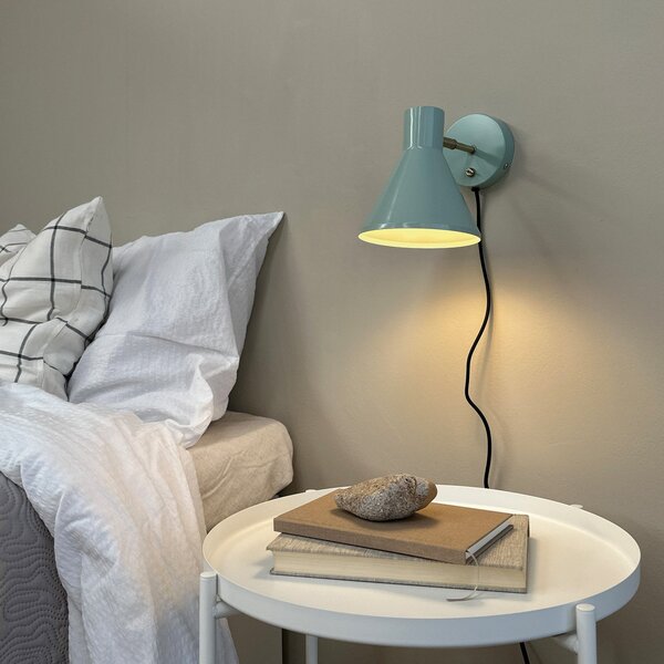 Lampă de perete Dyberg Larsen, Sleep, Verde, Camera de zi, Metal, Design