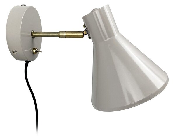 Lampă de perete Dyberg Larsen, Sleep, Gri, Camera de zi, Metal, Design