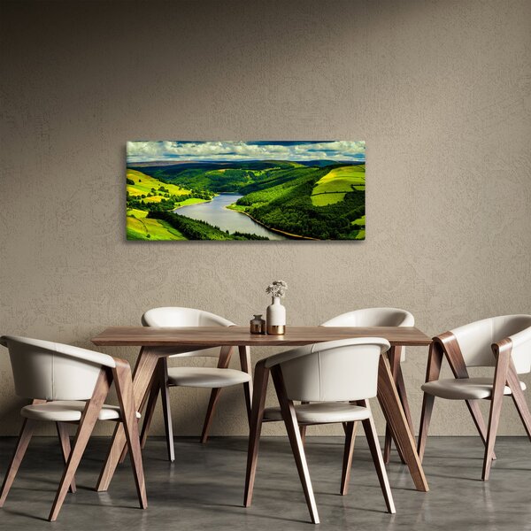 Tablou - Peisaj verde (120x50 cm)
