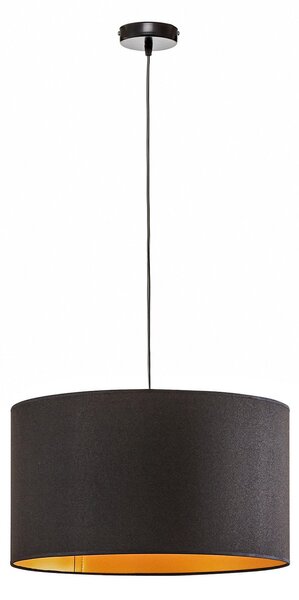 Lustră Pendul Euluna, Roller, reglabil, Negru, Camera de zi, Țesătură / Textil, Modern