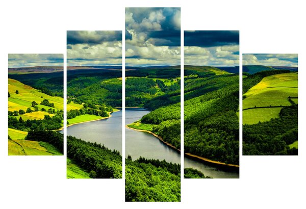 Tablou - Peisaj verde (150x105 cm)