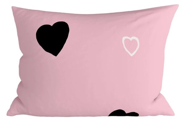 Fata de perna din polibumbac CORAZON POLY 50x70 cm, roz