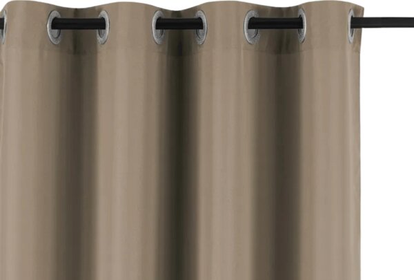 Perdea de gradina GARDIO EASY rezistenta la apa 150x220 cm, maro deschis Agatat: Inele metalice