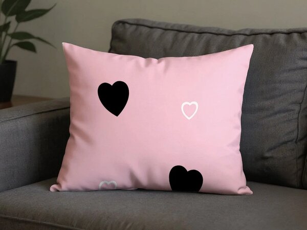 Fata de perna din polibumbac CORAZON POLY 50x70 cm, roz
