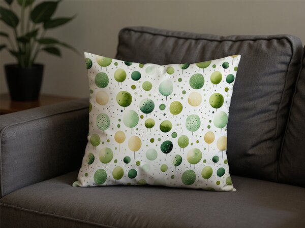 Husa de perna din polibumbac GREEN TREES POLY 45x45 cm, verde