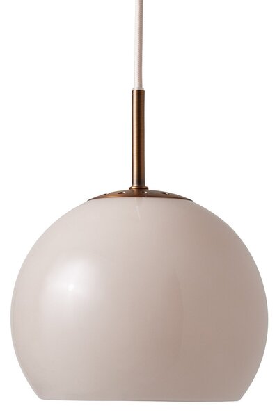 Lustră Pendul FRANDSEN, Ball, reglabil, Gri, Camera de zi, Sticlă, Design