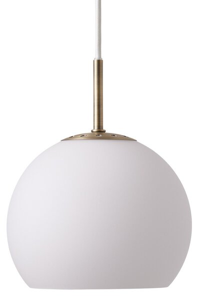 Lustră Pendul FRANDSEN, Ball, reglabil, Alb, Camera de zi, Sticlă, Design