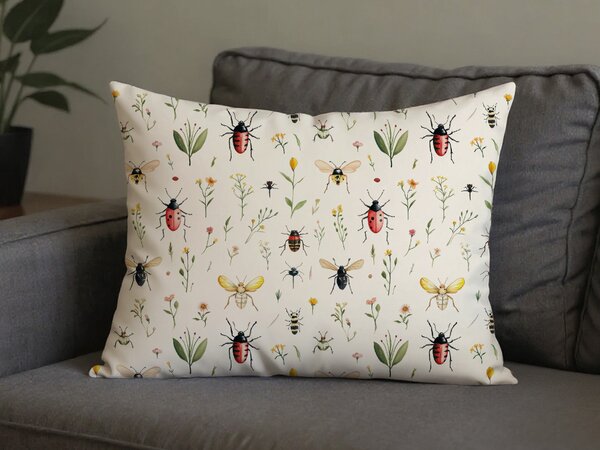 Fața de pernă din policoton INSECTA POLY 70x90 cm, colorat