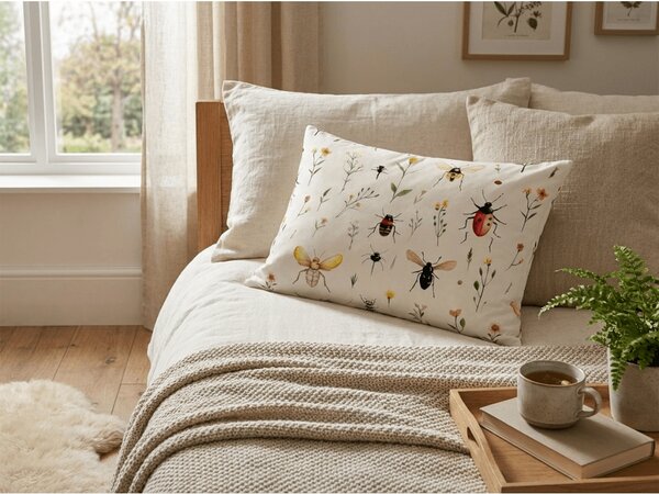 Fața de perna din polibumbac INSECTA POLY 50x70 cm, colorat