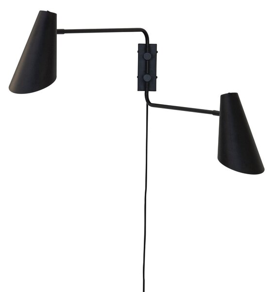 Lampă de perete Dyberg Larsen, Cale, Negru, Camera de zi, Metal, Design