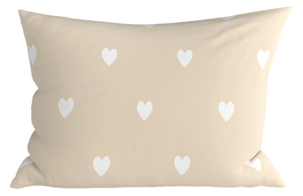 Fata de perna din polibumbac HEARTILO POLY 50x70 cm, bej