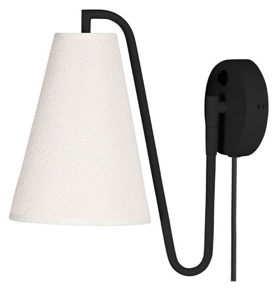 Lampă de perete Globen Lighting, Alb, Camera de zi, Țesătură / Textil, Design
