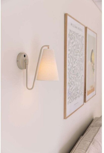 Lampă de perete Globen Lighting, Alb, Camera de zi, Țesătură / Textil, Design