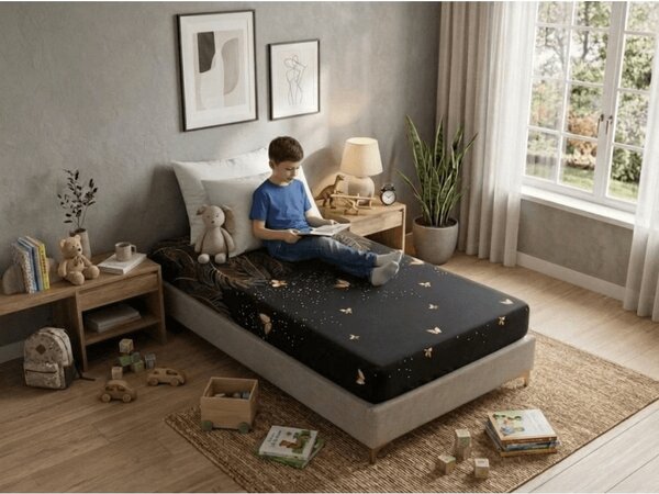 Cearsaf din microfibra VISATA negru 90x200 cm