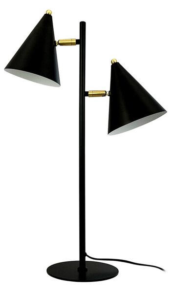 Lampă de masă Dyberg Larsen, Rouen, Negru, Camera de zi, Metal, Scandinavă