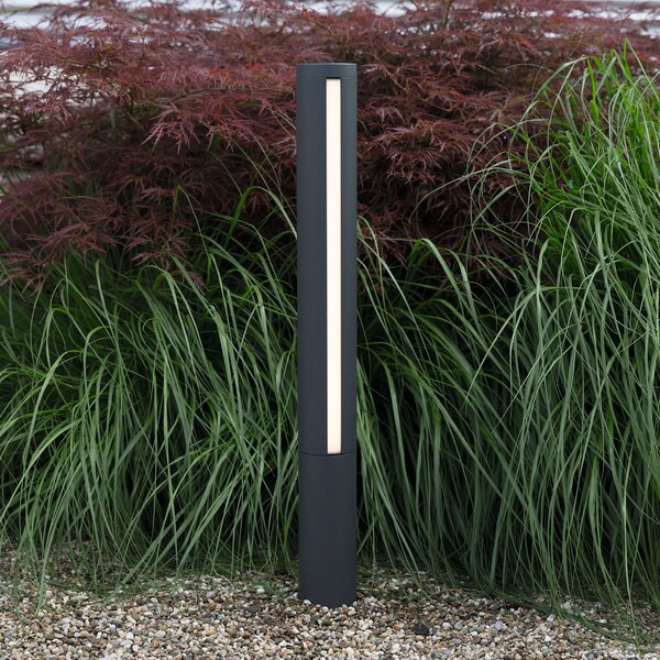 Heitronic Lampă LED de trotuar Lilia, înălțime 75 cm, Negru, Metal, Modern