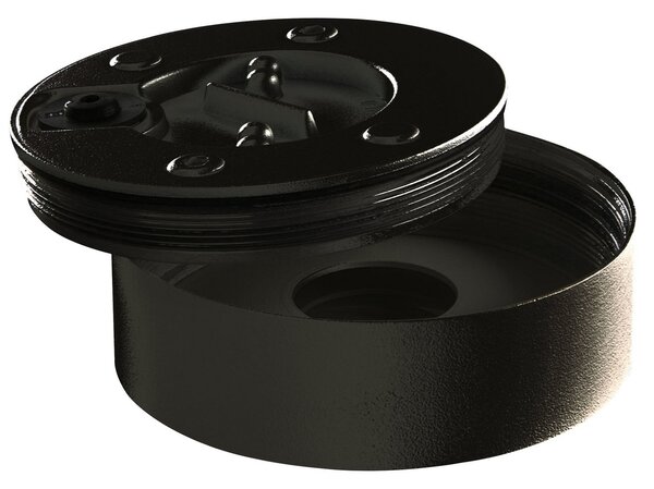 Heitronic Plafonieră cu LED pentru exterior Girona, antracit, Negru, Metal, Modern
