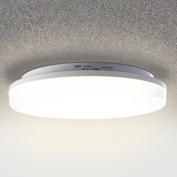 Heitronic Plachetă LED Pronto, rotundă, senzor de mișcare, Alb, Plastic, Modern