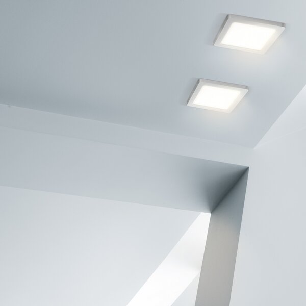 Heitronic Panou LED Selesto, pătrat, reglabil, alb, reglabil, Alb, Hol, Metal, Modern