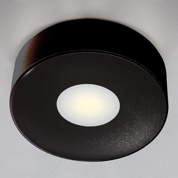 Heitronic Plafonieră cu LED pentru exterior Girona, antracit, Negru, Metal, Modern