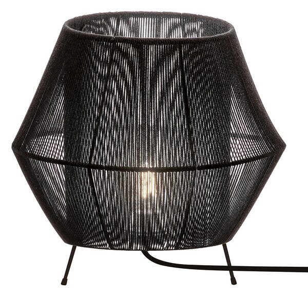 Viokef Lampă de masă Zaira pe negru, Negru, Camera de zi / sufragerie, Scandinavă
