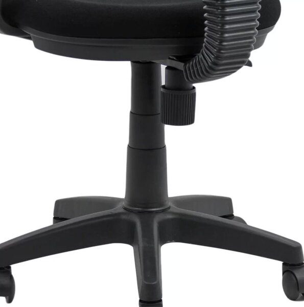 Scaun de birou NOVA, reglabil pe inaltime, stofa, Negru