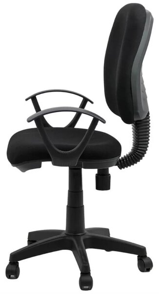 Scaun de birou NOVA, reglabil pe inaltime, stofa, Negru
