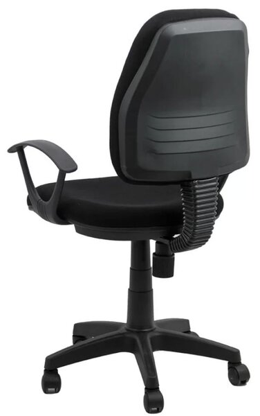 Scaun de birou NOVA, reglabil pe inaltime, stofa, Negru