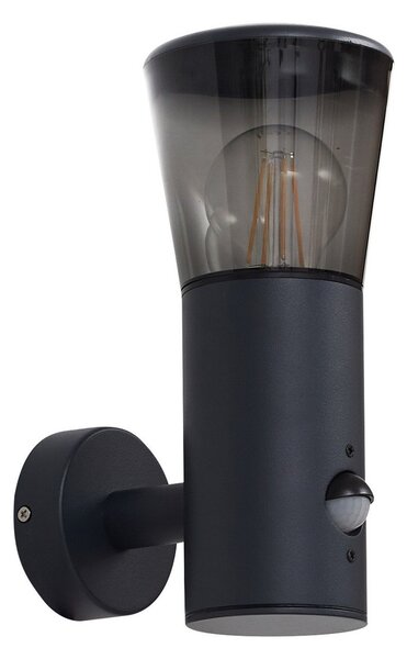 Lămpi de exterior Lindby, Heulo, reglabil, Negru, Aluminiu, Modern