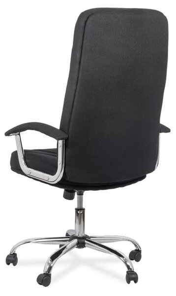 Scaun de birou VEGA, mecanism balans, stofa, Negru