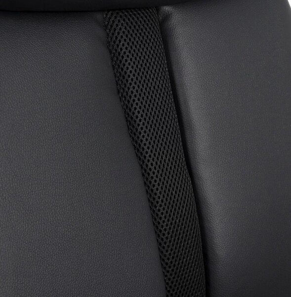 Scaun de birou ZENITH, suport pentru picioare, recliner 135 , Piele ecologica, Negru