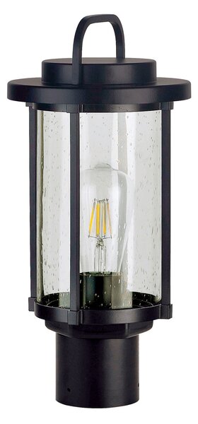 Viokef Lampă cu postament Kimolos, înălțime 33,8 cm, Negru, Metal, Felinar