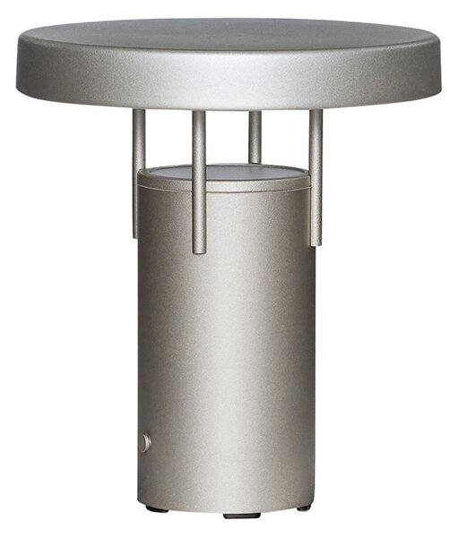Lampă de masă Hübsch, Bej, Camera de zi, Aluminiu