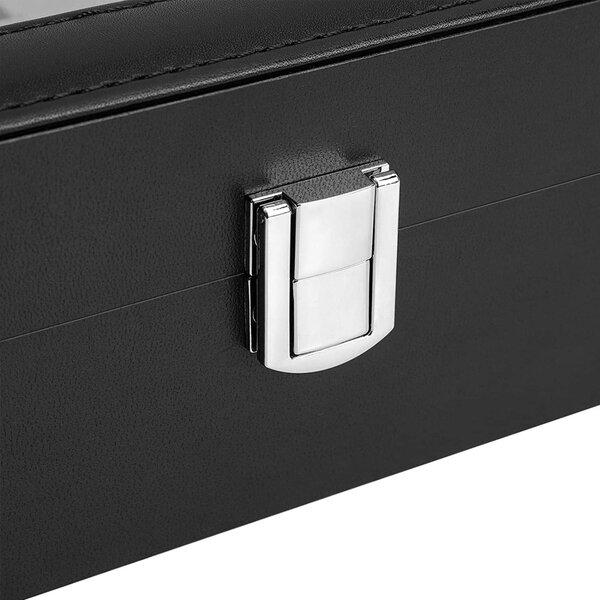 Cutie pentru ceasuri Model Luxury Vault, Negru, 30.2x20.2x8.1 cm