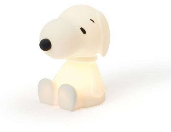 Lampă de masă Mr Maria, Snoopy, reglabil, Alb, Cameră pentru copii, Plastic, Viața tânără