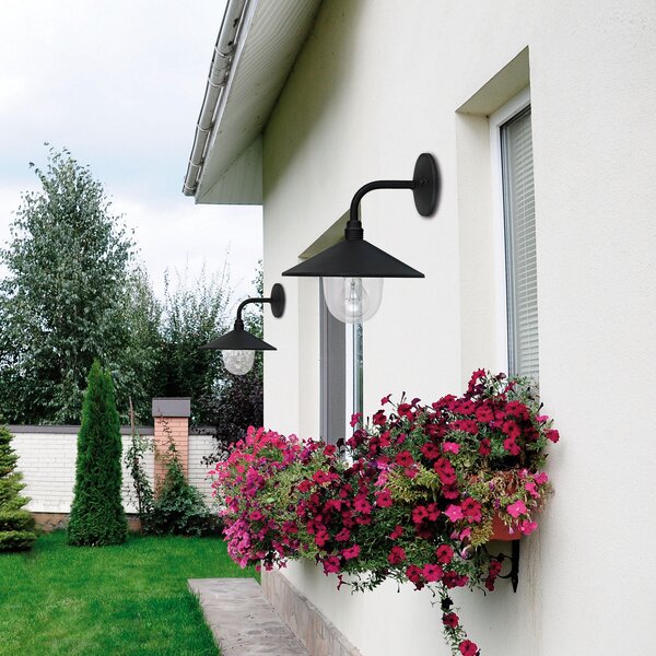 Viokef Aplică de exterior Pilos, reglabil, Negru, Metal, Modern, Felinar