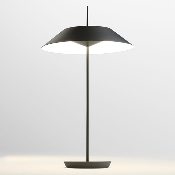 Vibia Lampa de masă LED Mayfair, gri grafit, reglabil, Negru, Hol, Metal, Design